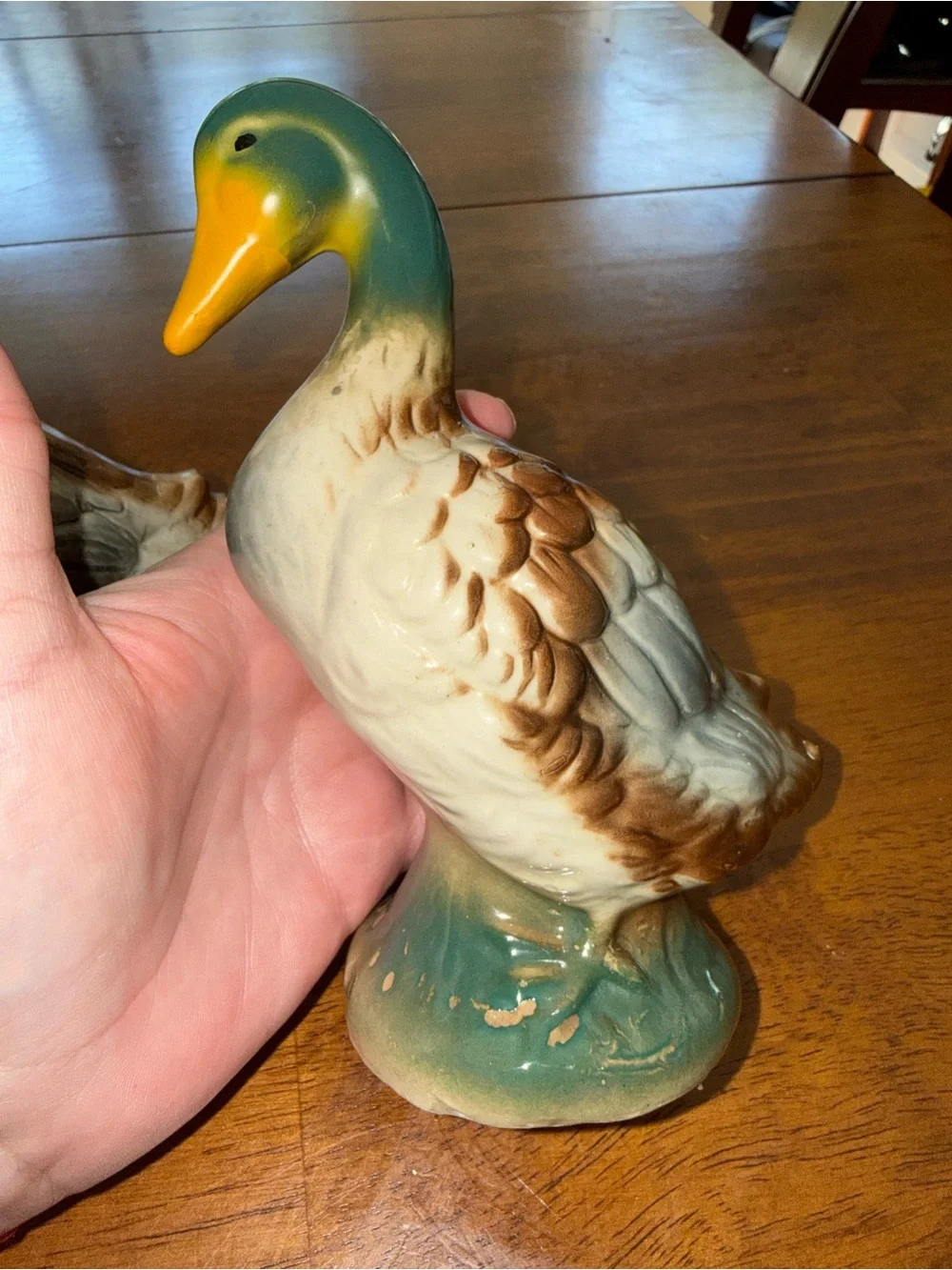 Ducks Pair of Vintage Ceramic Mallards